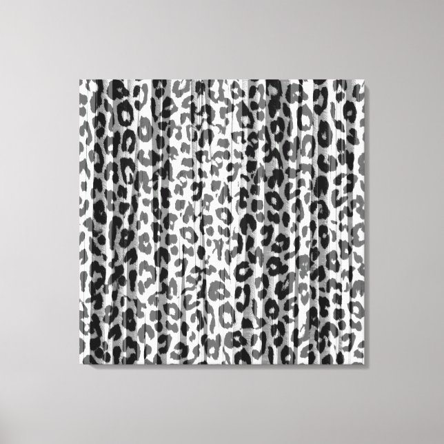 Toile Graines Blanches Noires Poster de animal Fourrure  (Recto)