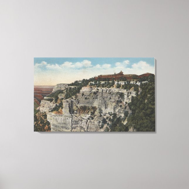 Toile Grand Canyon, Arizona - El Tovar Hotel View (Recto)