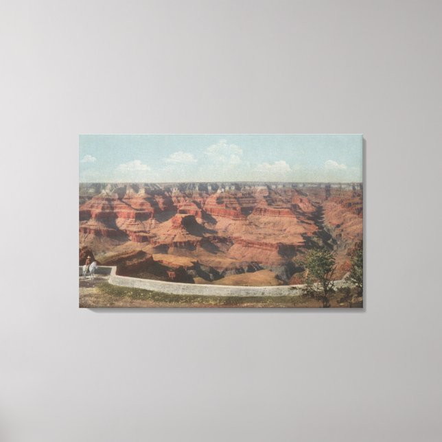Toile Grand Canyon, Arizona - Vue sur Canyon de l'hôtel (Recto)