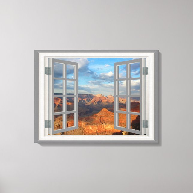 Toile Grand Canyon Fake Faux Window View USA (Recto)
