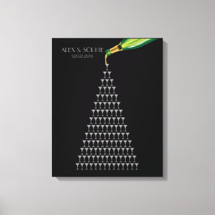 Toile grand gatsby mariage invité réserver tour champagn