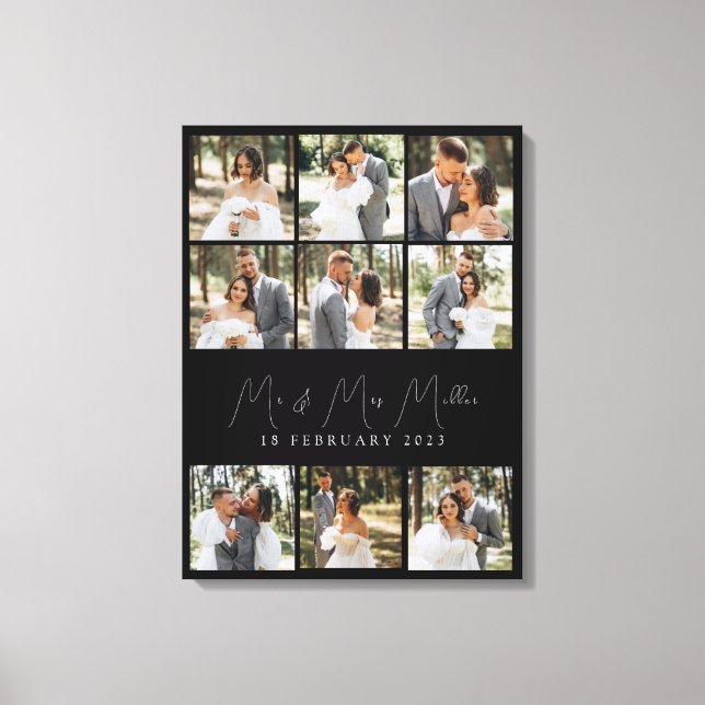Toile Grand Mariage Collage photo Canvas cadeau (Recto)