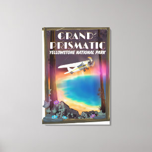 Toile Grand Prismatic, Parc national de Yellowstone, Éta