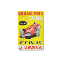 Grand Prix Cuba, Havane, vintage affiche