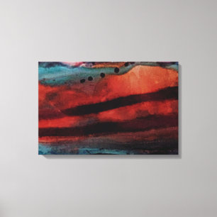Toile Grand Soleil, Nuages Sombres Aquarelle