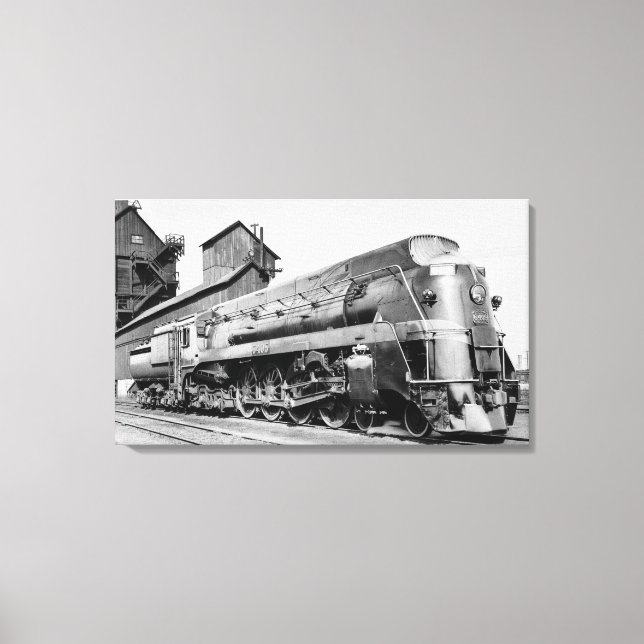 Toile Grand Trunk Western Engine 6405 à Chicago (Recto)