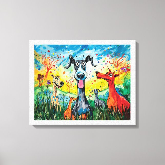 Toile "Grande Aventure de Spots & Stripes" (Recto)