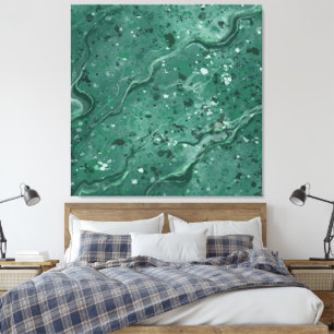 Toile Grande Décor Art Décor De Marbre Vert