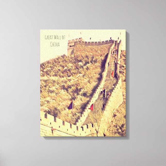 Toile Grande Muraille de Chine voyage (Recto)
