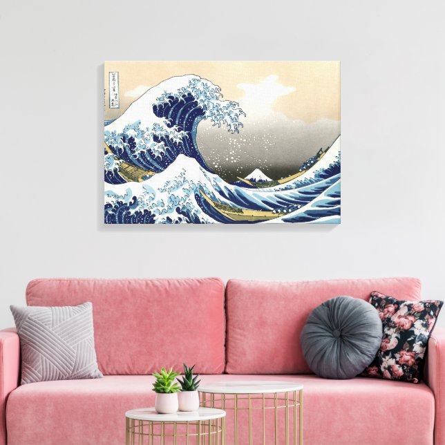 Toile Grande vague au large de Kanagawa | Hokusai | (Insitu(Salon))