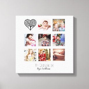 TOILE GRANDPA PHOTO COLLAGE CADEAU FIER GRANDAD