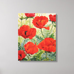 Toile Grands pavots rouges