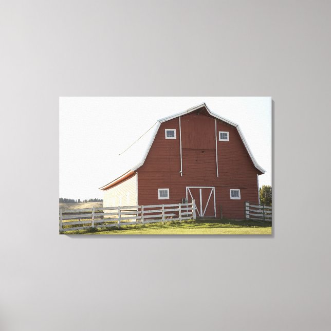 Toile Grange en paysage rural (Recto)