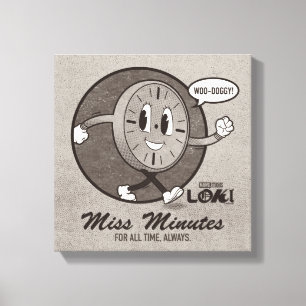 Toile Graphique de minutes de Miss vintage