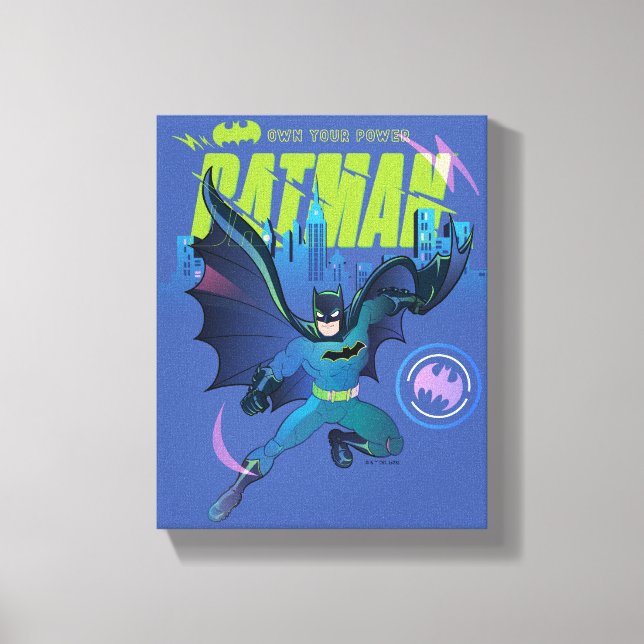 Toile Graphique de ville de Batman "Posséder votre puiss (Recto)