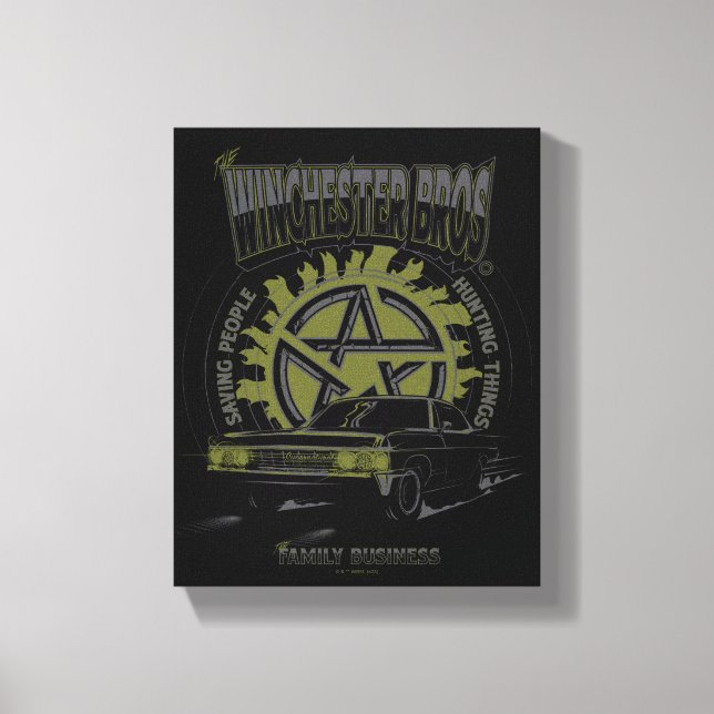 Toile Graphique de voiture surnaturel "The Winchester Br (Recto)