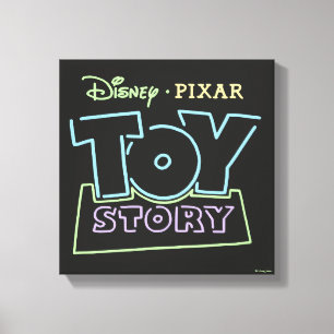 Toile Graphique des signes néons de Toy Story