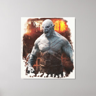 Toile Graphique en silhouette Azog & Orcs