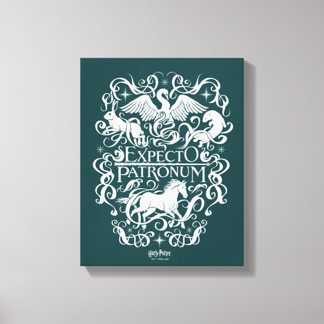 Toile Graphique Filigree de Patronum d'Expecto (Recto)