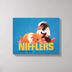 Toile Graphique Vintage des nifflers