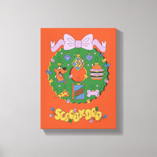 Toile Graphisme de couronne de Noël pour snack de Scooby