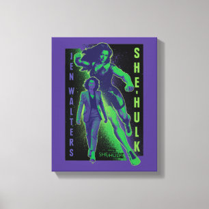 Toile Graphisme de Jennifer Walters She-Hulk en double p
