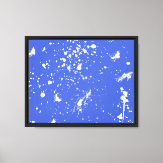 Toile Graphisme de tache de peinture blanche Tache d'enc