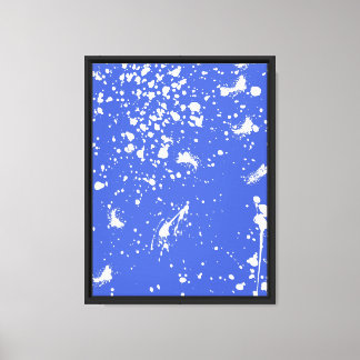Toile Graphisme de tache de peinture blanche Tache d'enc