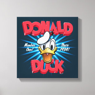 Toile Graphisme Rétro Héritage de Donald Duck