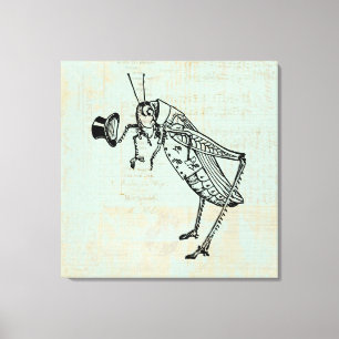 Toile Grasshopper avec chapeau supérieur