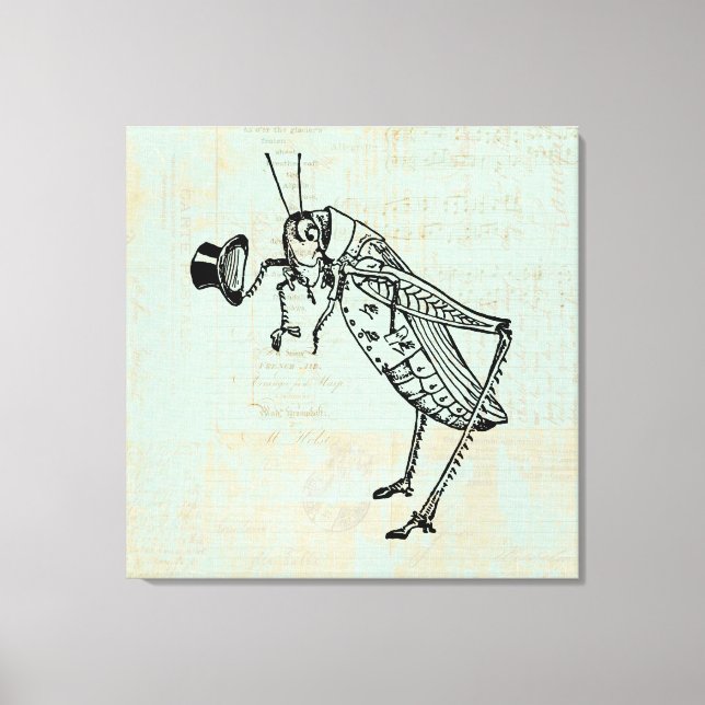 Toile Grasshopper avec chapeau supérieur (Recto)