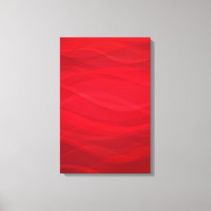 Toile Gravure rouge vagues abstrait graphique triptyque