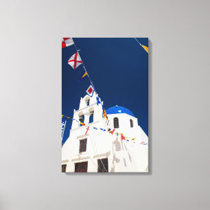 Toile Grèce et île grecque de Santorin ville d'Oia 4