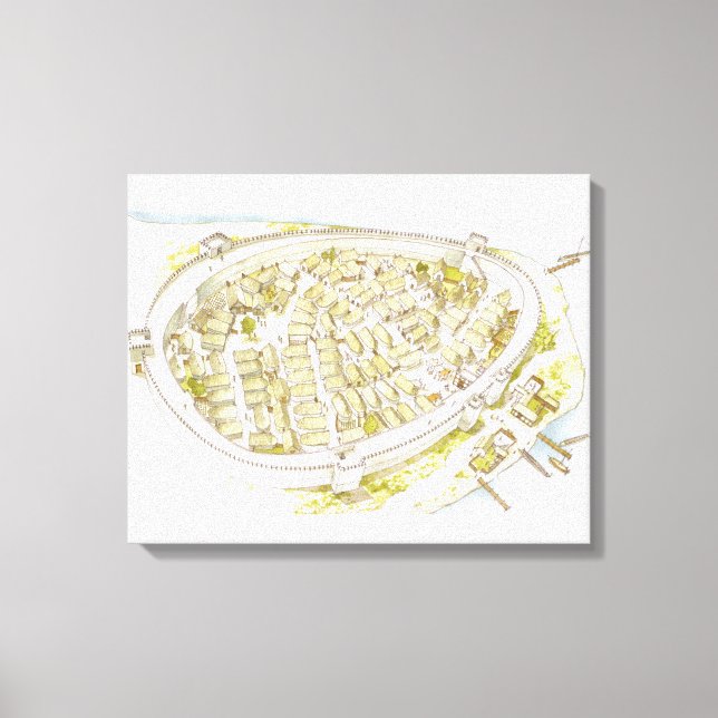 Toile Grèce. Polis (Recto)