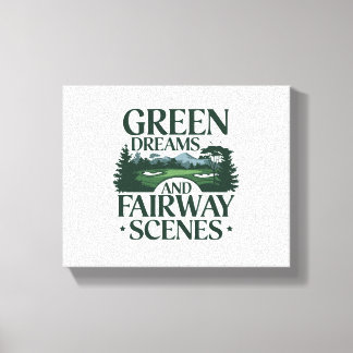 Toile Green Dreams, Golf tendance