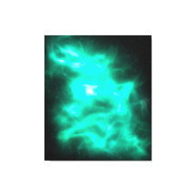 Green Energy Galaxy Art Stretted Canvas
