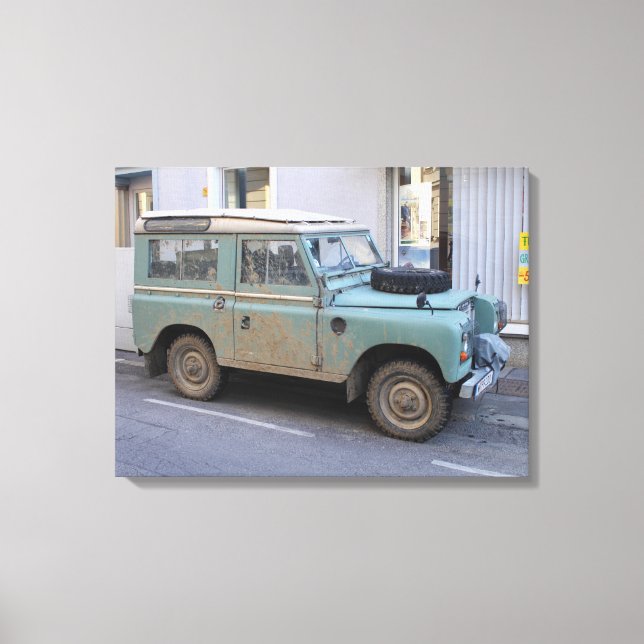 Toile Green Land Rover (Recto)