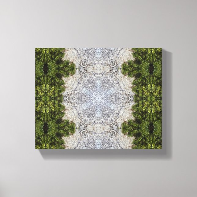 Toile Green Moss & Earth Nature Art (Recto)