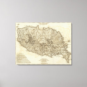 Toile Grenade de La de l'Isle de carte