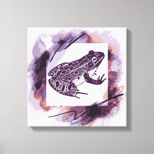 Toile Grenouille léopard