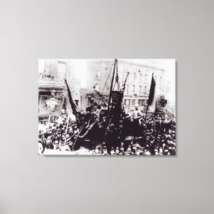 Toile Grève du quai de Londres, 1889