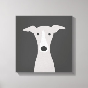 Toile Greyhound mignon, Greyhound italien ou Chien Whipp
