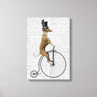 Greyhound sur Black Penny Farthing Bike
