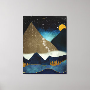 Toile Grimpeurs de la montagne dorée