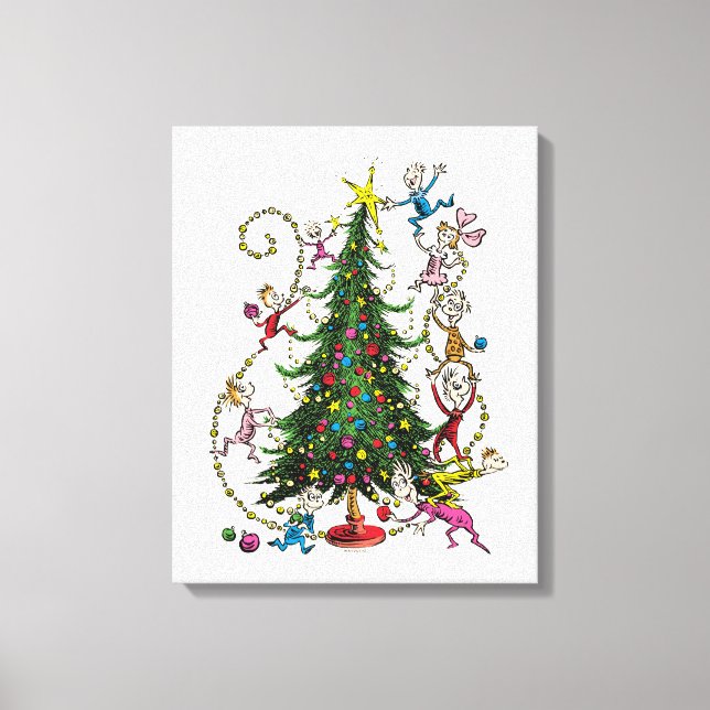 Toile Grinch classique | Arbre de Noël (Recto)