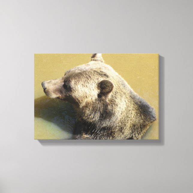 Toile Grizzly Bear (Recto)