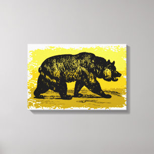 Toile Grizzly Bear