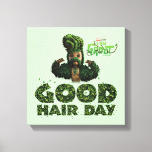 Toile Groot - Bonne journée des cheveux