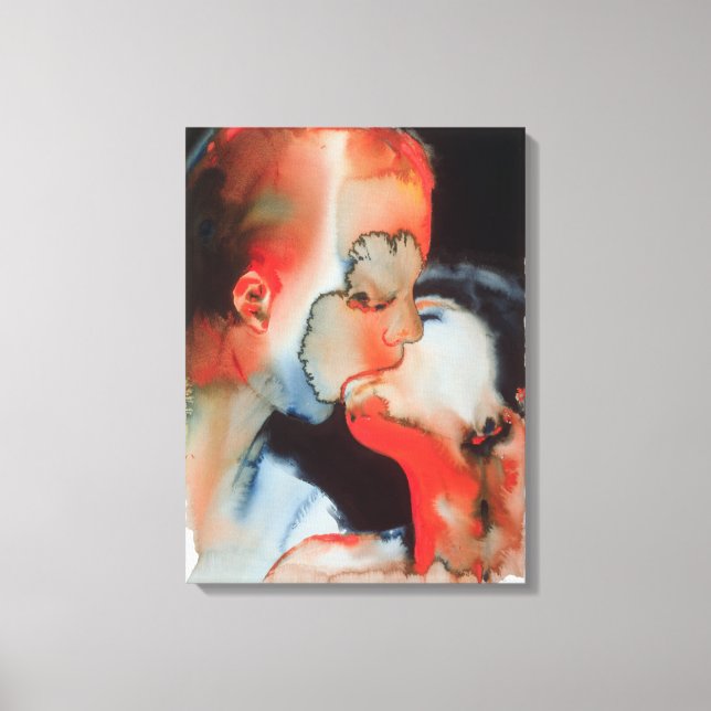 Toile Gros plan Kiss 1988 (Recto)