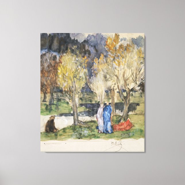 Toile Grove sacrée par Pierre Puvis de Chavannes (Recto)
